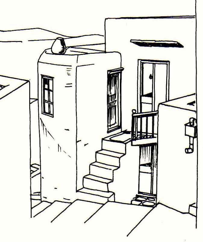 Traditional Medieval Stone House In "Ano Syros" Extérieur photo
